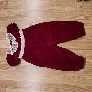 Vintage Sylvia White for Neiman Marcus velvet Romper size XL